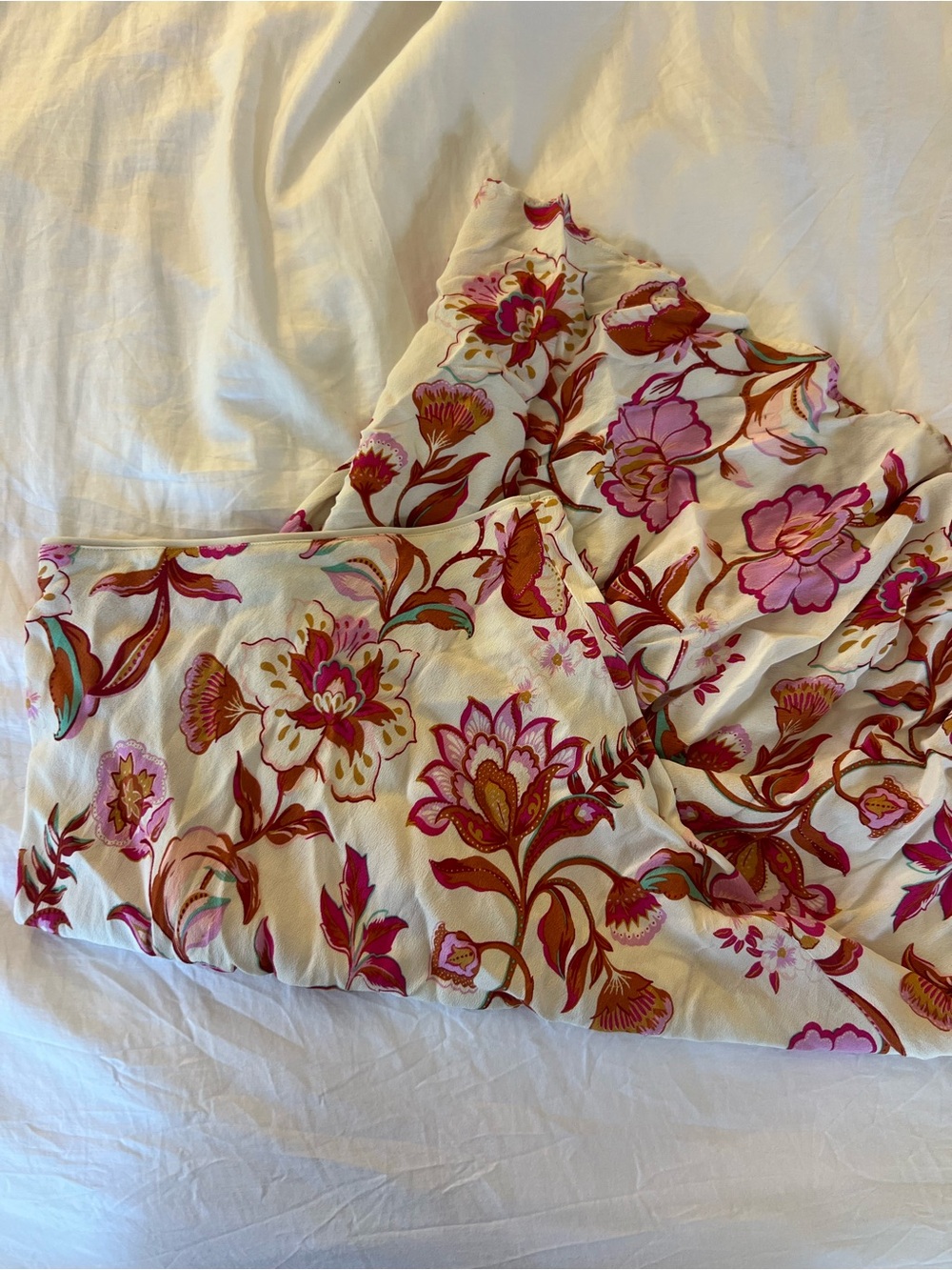 mango floral midi skirt